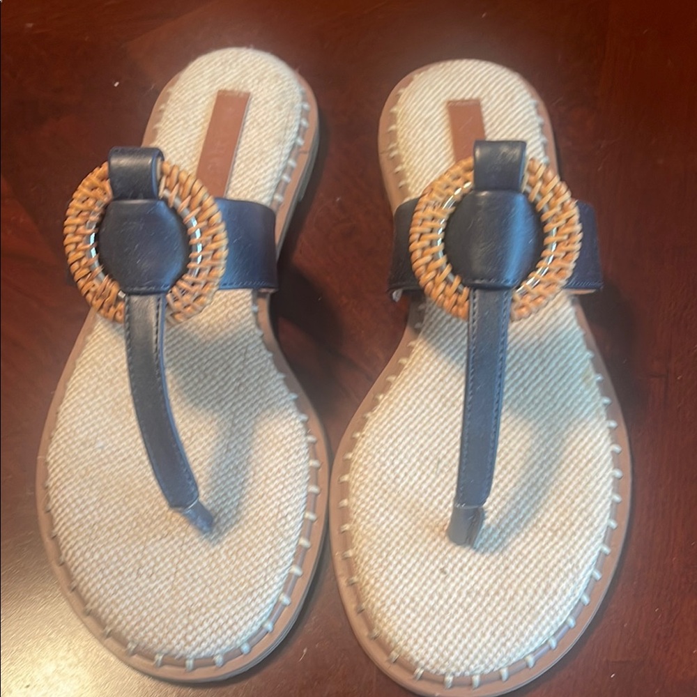 Nautica Blue and Tan Sandals